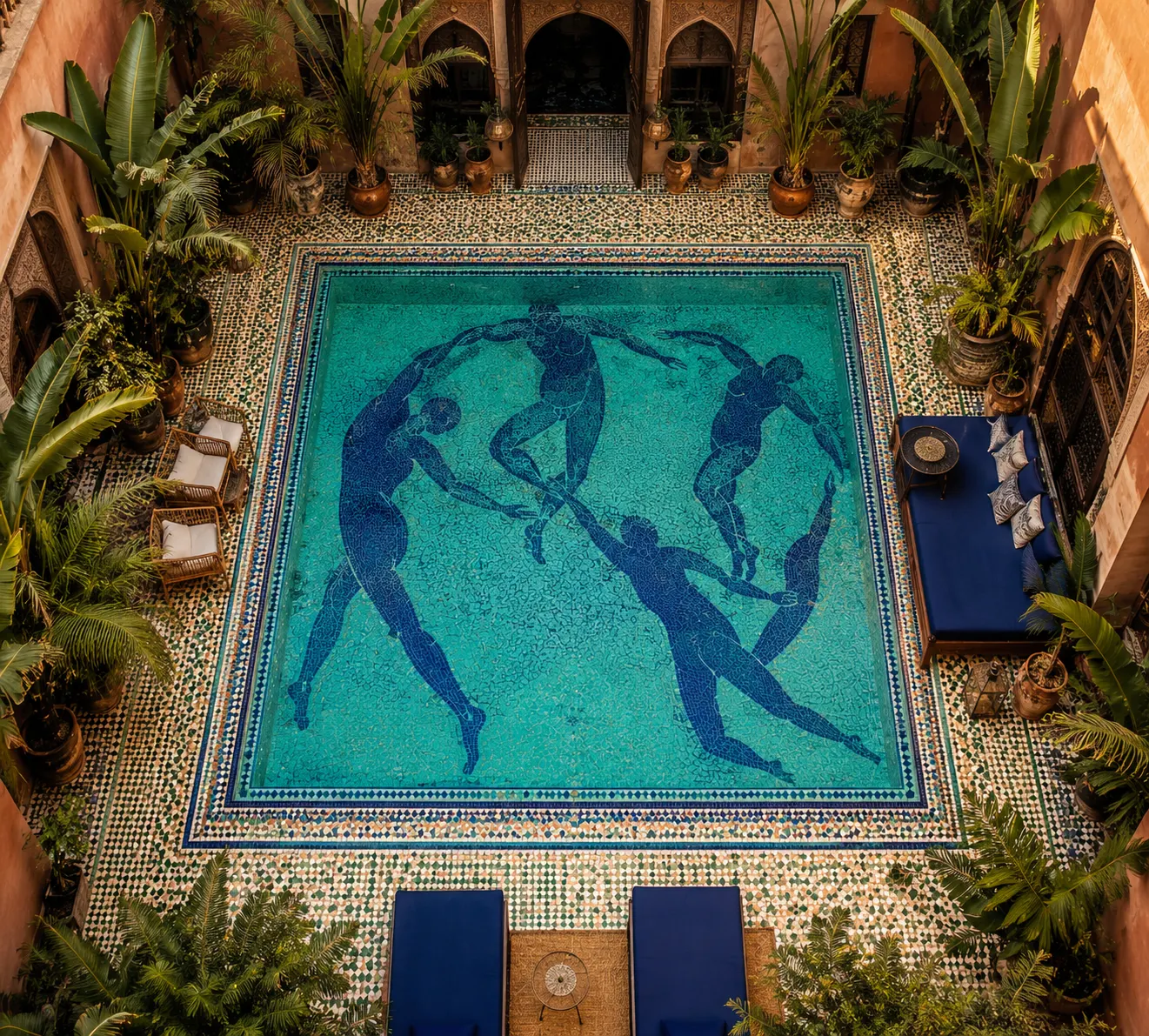 Riad Azul — Arte figurativo